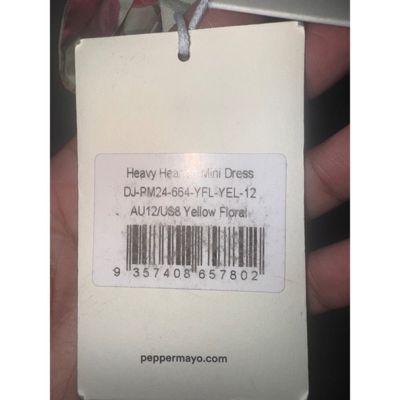 Pepper Mayo Yellow Floral Halter Neck Mini Dress - Picture 5 of 9